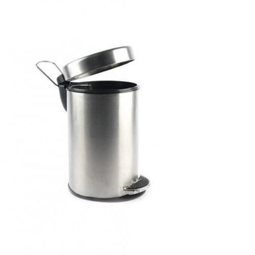 ZIH Plain Pedal SS Bin 10x15 Inch, 11 Ltr