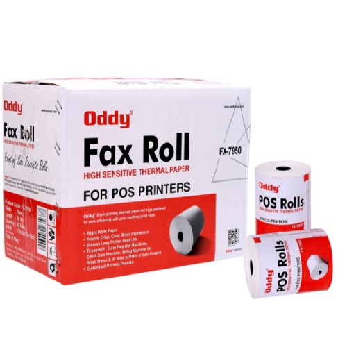 Oddy Thermal Paper Fax Roll FX-30 Size: 21 mm x 47 mm Pack of 30