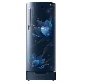 Samsung Direct Cool 192Ltr Single Door 5 Star Refrigerator with Base Drawer, RR20R182XU8/HL (Saffron Blue)