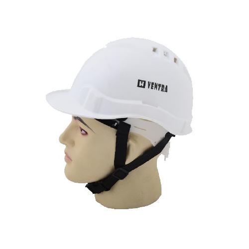 Heapro Ventra LDR White Ratchet Type Safety Helmet, VR-0011 With Plastic Sticker at Front