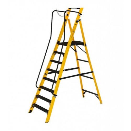 Youngman Megastep 8-Tread Ladder With Work Platform 6.1Ft, 30090800