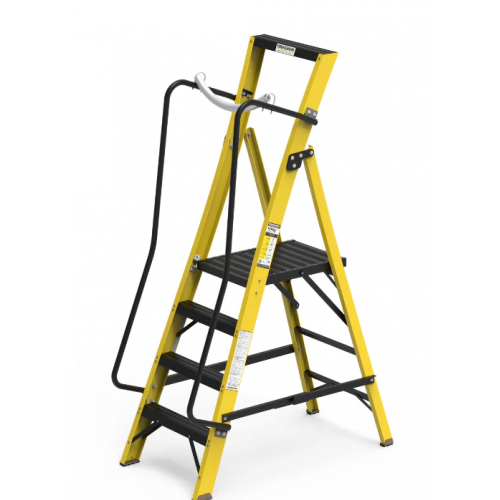 Y-Access FRP Ladder 8343 Industrial Heavy Duty Std EN131 Megastep - Work Platform 1.86m 8 Tread