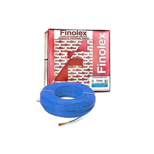 Finolex 1 Sqmm 1 Core FR PVC Insulated Unsheathed Flexible Cable, 90 Mtr (Blue)