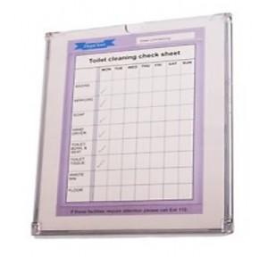 Checklist Holder Heavy Duty Acrylic Clear Plastic A4 Size, Thickness: 2.8mm