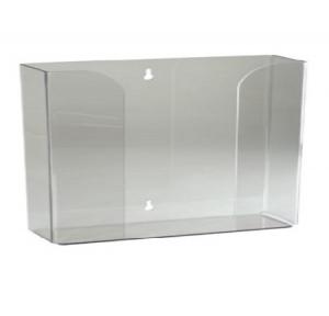 Triple Glove Box Dispenser Holder Clear Acrylic, 30Lx21Hx5B cm, Thickness: 2.8mm