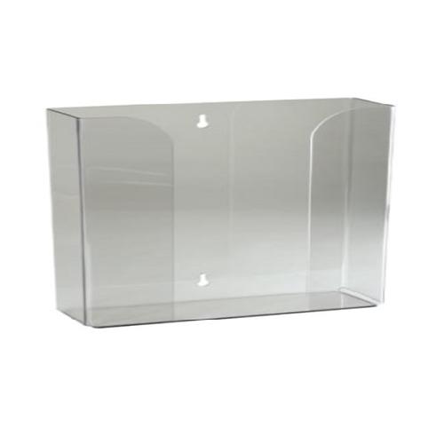 Triple Glove Box Dispenser Holder Clear Acrylic, 30Lx21Hx5B cm, Thickness: 2.8mm