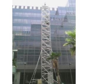 Mobile Scaffold Platform Tower With Stabiliser Type of Platform Aluminium Alloy 10 gauge thickness with 1.5 inch pipe, Platform Size: 1.35x1.8 mtr, Platform Height: 7mtr, Overall Height:  8mtr, Working height approx 9mtr With Stairs