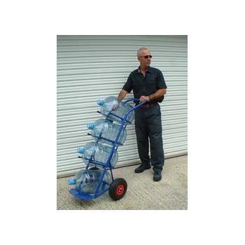 Water Bottle Carrying Trolley SS202 Capacity 4 Jar, Load Capacity: 300Kg
