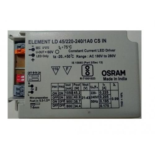 Osram Constant Current LED Driver, 34W, 800-1050mA, 220-240V, LD 45/220-240/1A0 CS IN