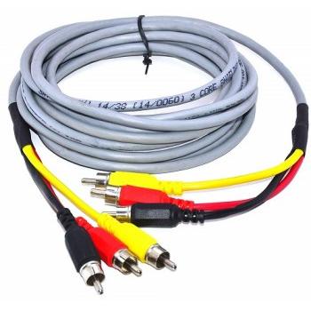 Composite Audio Video AV Cable Male-Male 10 Mtr