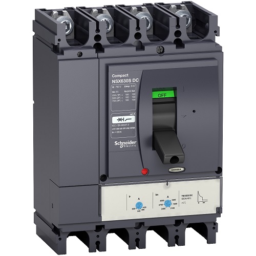 Schneider MCCBs for DC Network Protection Compact NSX DC 500A 4 Pole 100kA, LV438273