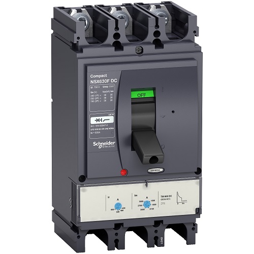 Schneider MCCBs for DC Network Protection Compact NSX DC 600A 3 Pole 36kA, LV438269