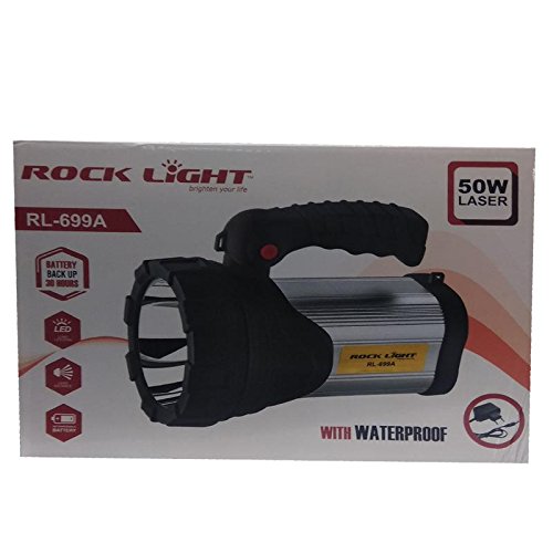 Rock Light Rechargeable LED Torch ABS Body 50W, RL-699A