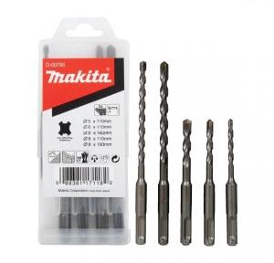 Makita Hammer Drill Bit Set 6-12mm (5 Pcs)