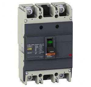 Schneider MCCB With Fixed TMD EasyPact EZC 200A 2Pole 85kA, EZC250H2200