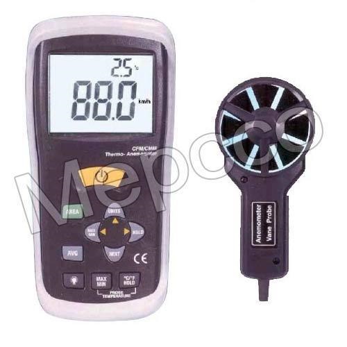 Mextech Thermo Anemometer With Probe, DT-618