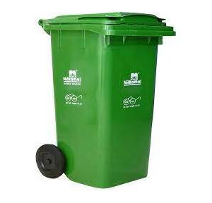 Nilkamal Wheel Dustbin WB120LOGR Size 233x121x139 Inch Plastic 120 Ltr