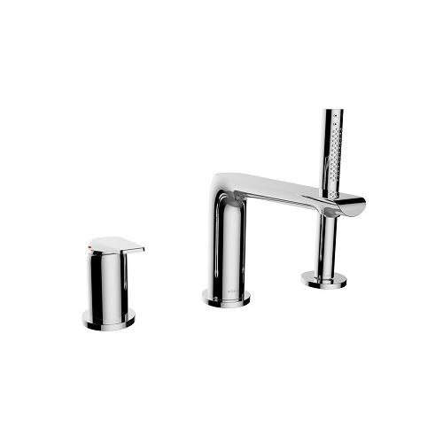 Kohler Avid Deck-Mount Bath Tub Filler With Handshower Chrome Polished, K-97360T-B4-CP