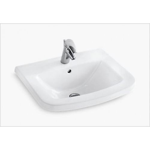 Kohler Panache Wall-Mount Basin With Single Faucet Hole 600x165x480 mm, K-17156X-0