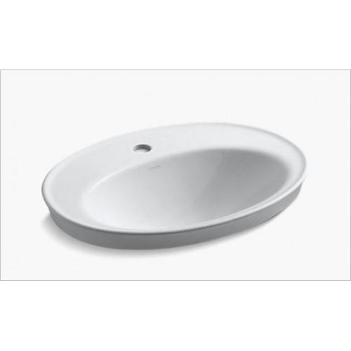 Kohler Serif Self-Rimming Basin With Single Faucet Hole 563x210x414 mm, K-2075IN-1-0