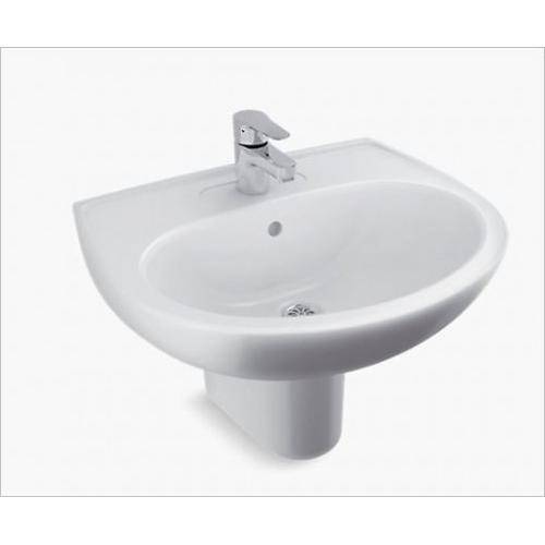 Kohler Brive Plus Half-Pedestal Basin With Single Faucet Hole, K-96050IN-0