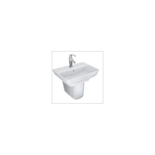 Kohler Struktura Half-Pedestal Basin With Single Faucet Hole, K-20812IN-1-0