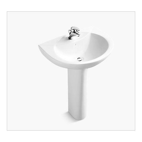 Kohler Folio Pedestal Basin With Single Faucet Hole 610x870x480 mm, K-2017IN-1-0