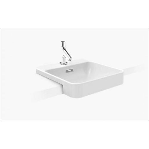 Kohler Forefront Square Semi-Recessed Basin With Single Faucet Hole 460x420 mm, K-98930X-1-0