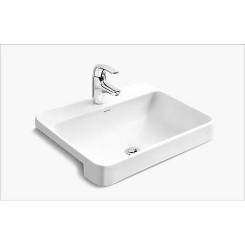 Kohler Forefront Semi-Recessed Basin With Single Faucet Hole 578x172x462mm K-11479IN-VC1-0