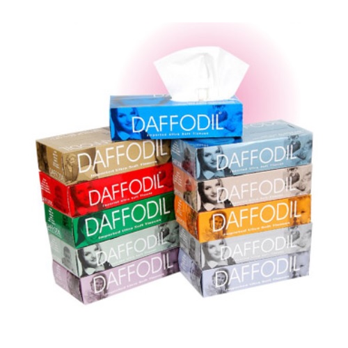 Daffodil Ultra FT-05 White Face Tissue 20 x 20 cm, 200 sheets/100 Pulls