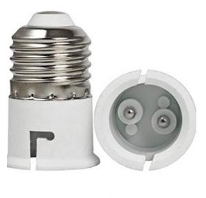 Bulb Holder Plastic E27-B22 Base (White)