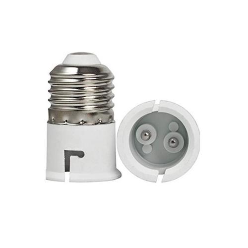 Bulb Holder Plastic E27-B22 Base (White)