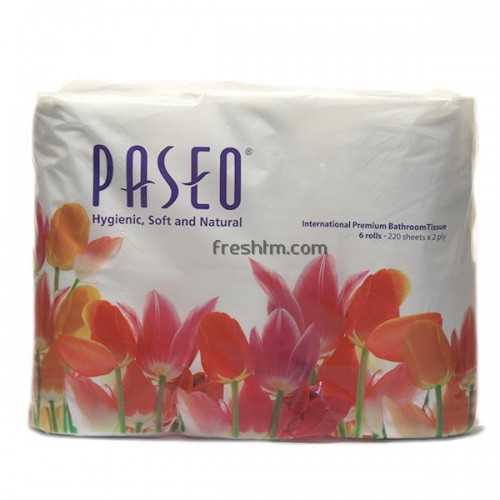 Paseo White Toilet Paper, 2 Ply, 220 Pulls