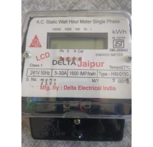 Delta Energy Meter 1 Phase 1600kWh, HW-0150