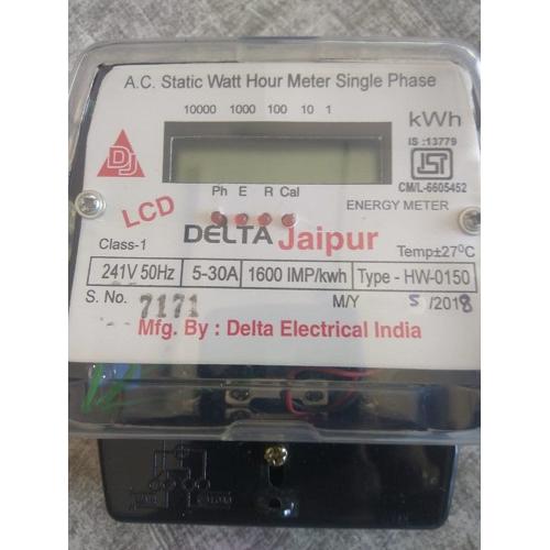 Delta Energy Meter 1 Phase 1600kWh, HW-0150