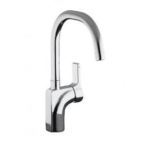 Kohler Singuilier Single-Control Kitchen Faucet With Lever Handle Polished Chrome, K-10877IN-4-CP
