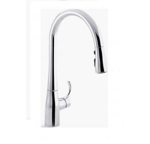 Kohler Simplice Pulldown Kitchen Faucet Polished Chrome, K-596-CP