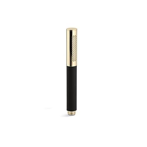 Kohler Shift Elipse Oblo-Stick Handshower With Hose Black Handle In French Gold, K-10109IN-AF