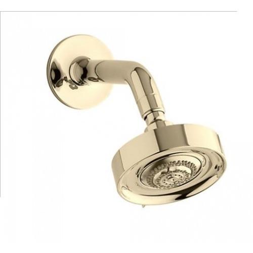 Kohler Purist Multi-Function Showerhead, With Arm And Flange French Gold, K-10375IN-AF