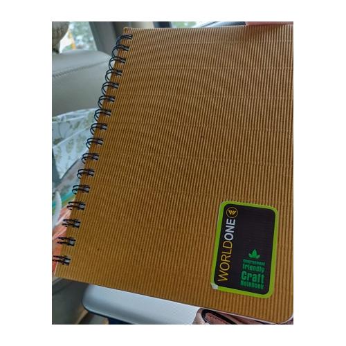 Worldone Spiral Notepad B5, 160 Pages