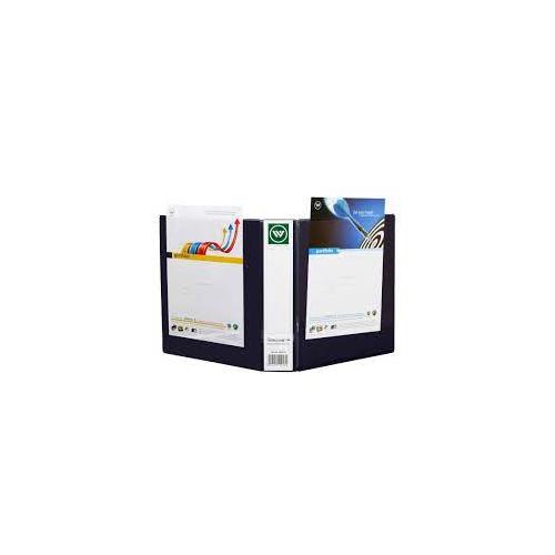 Worldone PVC Ring Binder With Full View Pocket RB415V 2D Ring, 40 mm, Navy Blue Size: A4
