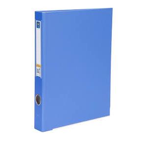 Worldone PVC  Ring Binder With Front View Pocket  RB412V 2D Ring, 50 mm, Blue Size: A4