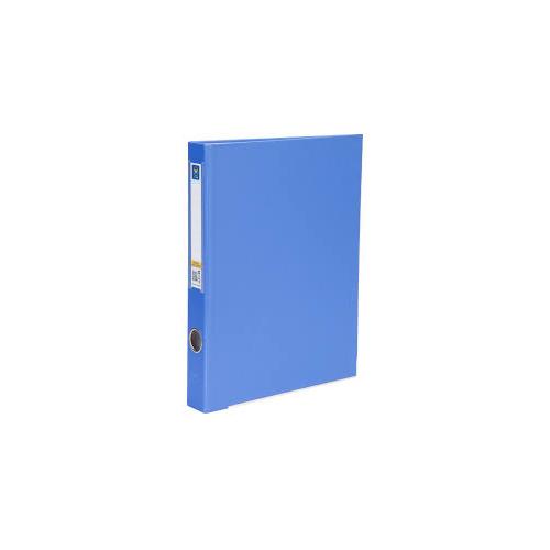 Worldone PVC  Ring Binder With Front View Pocket  RB412V 2D Ring, 50 mm, Blue Size: A4