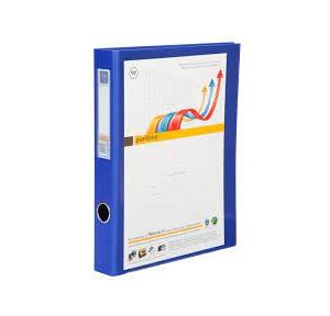 Worldone Ring Binder With Front View Pocket RB410V 2D Ring, 25 mm, Blue Size: A4