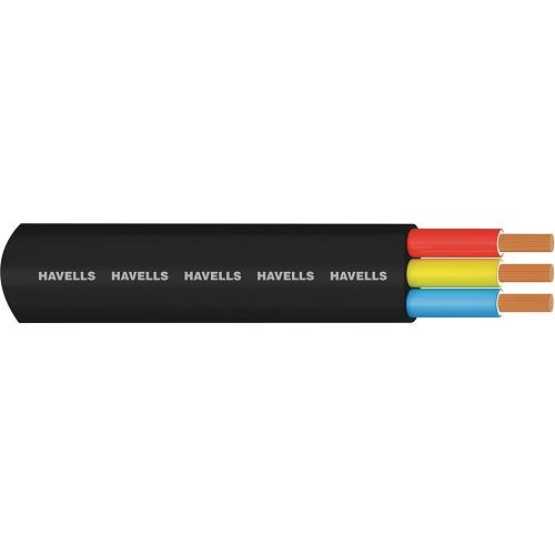 Havells 35 Sqmm 3 Core PVC Insulated & PVC Sheathed Flat Submersible Cable, 1000 mtr