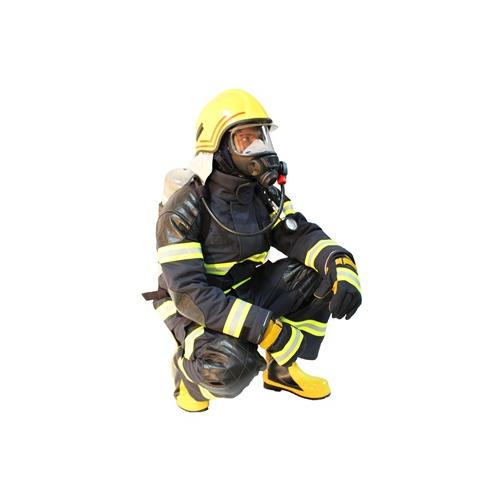 Resguardo Fire Man Suit with Hood, Gloves, Helmet & Boot