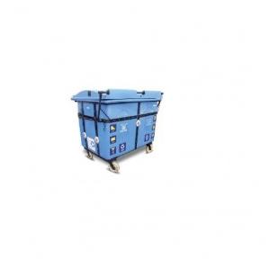 Sintex Gaint Wheel Waste Bin (Community Bin),Height-1250 mm, 1100 Ltr, GBRW 110-021 Aquamarine (Blue)