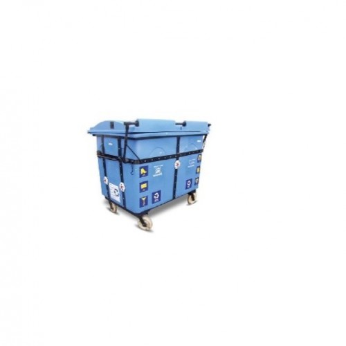 Sintex Gaint Wheel Waste Bin (Community Bin),Height-1250 mm, 1100 Ltr, GBRW 110-021 Aquamarine (Blue)