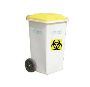 Sintex Wheels Plastic Waste Bin,Height-940 mm, 120 Ltr, 12-05 (Yellow)