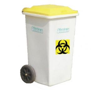 Sintex Wheels Plastic Waste Bin,Height-900 mm, 90 Ltr, 9-05 (Yellow)